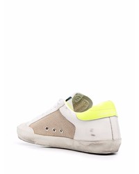 weiße Leder niedrige Sneakers mit Sternenmuster von Golden Goose