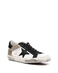 weiße Leder niedrige Sneakers mit Sternenmuster von Golden Goose