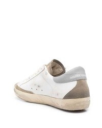 weiße Leder niedrige Sneakers mit Sternenmuster von Golden Goose