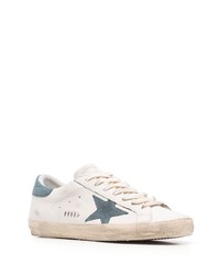 weiße Leder niedrige Sneakers mit Sternenmuster von Golden Goose