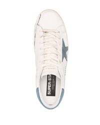 weiße Leder niedrige Sneakers mit Sternenmuster von Golden Goose