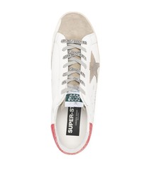 weiße Leder niedrige Sneakers mit Sternenmuster von Golden Goose