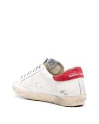 weiße Leder niedrige Sneakers mit Sternenmuster von Golden Goose