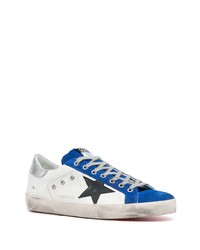 weiße Leder niedrige Sneakers mit Sternenmuster von Golden Goose