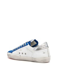 weiße Leder niedrige Sneakers mit Sternenmuster von Golden Goose