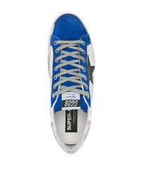 weiße Leder niedrige Sneakers mit Sternenmuster von Golden Goose