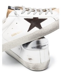 weiße Leder niedrige Sneakers mit Sternenmuster von Golden Goose