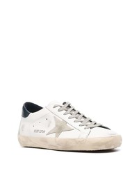 weiße Leder niedrige Sneakers mit Sternenmuster von Golden Goose