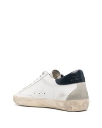 weiße Leder niedrige Sneakers mit Sternenmuster von Golden Goose