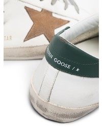 weiße Leder niedrige Sneakers mit Sternenmuster von Golden Goose