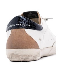 weiße Leder niedrige Sneakers mit Sternenmuster von Golden Goose