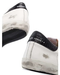 weiße Leder niedrige Sneakers mit Sternenmuster von Golden Goose