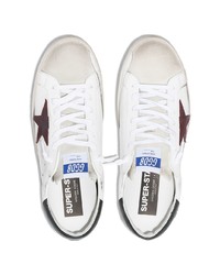 weiße Leder niedrige Sneakers mit Sternenmuster von Golden Goose