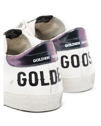 weiße Leder niedrige Sneakers mit Sternenmuster von Golden Goose