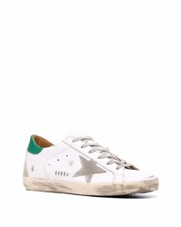 weiße Leder niedrige Sneakers mit Sternenmuster von Golden Goose