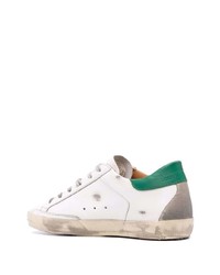 weiße Leder niedrige Sneakers mit Sternenmuster von Golden Goose