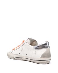 weiße Leder niedrige Sneakers mit Sternenmuster von Golden Goose