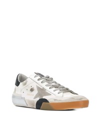 weiße Leder niedrige Sneakers mit Sternenmuster von Golden Goose