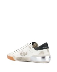 weiße Leder niedrige Sneakers mit Sternenmuster von Golden Goose