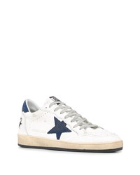 weiße Leder niedrige Sneakers mit Sternenmuster von Golden Goose