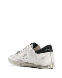 weiße Leder niedrige Sneakers mit Sternenmuster von Golden Goose