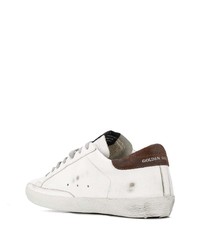 weiße Leder niedrige Sneakers mit Sternenmuster von Golden Goose