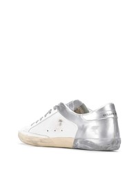 weiße Leder niedrige Sneakers mit Sternenmuster von Golden Goose