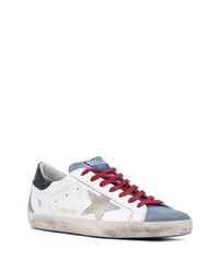 weiße Leder niedrige Sneakers mit Sternenmuster von Golden Goose