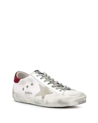 weiße Leder niedrige Sneakers mit Sternenmuster von Golden Goose