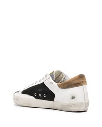 weiße Leder niedrige Sneakers mit Sternenmuster von Golden Goose