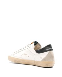 weiße Leder niedrige Sneakers mit Sternenmuster von Golden Goose