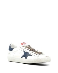 weiße Leder niedrige Sneakers mit Sternenmuster von Golden Goose