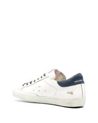 weiße Leder niedrige Sneakers mit Sternenmuster von Golden Goose