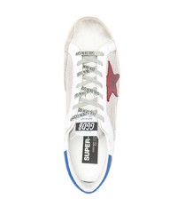 weiße Leder niedrige Sneakers mit Sternenmuster von Golden Goose