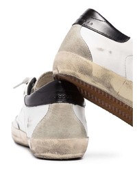 weiße Leder niedrige Sneakers mit Sternenmuster von Golden Goose