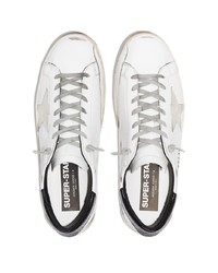 weiße Leder niedrige Sneakers mit Sternenmuster von Golden Goose