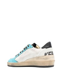 weiße Leder niedrige Sneakers mit Sternenmuster von Golden Goose