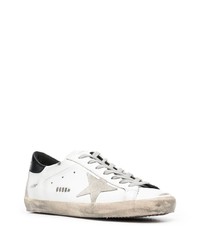 weiße Leder niedrige Sneakers mit Sternenmuster von Golden Goose