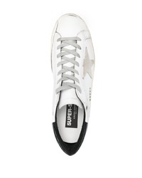 weiße Leder niedrige Sneakers mit Sternenmuster von Golden Goose