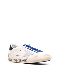 weiße Leder niedrige Sneakers mit Sternenmuster von Golden Goose