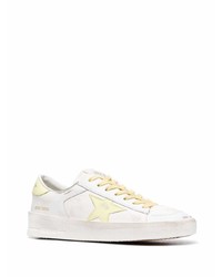 weiße Leder niedrige Sneakers mit Sternenmuster von Golden Goose