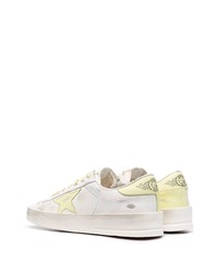 weiße Leder niedrige Sneakers mit Sternenmuster von Golden Goose