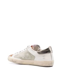 weiße Leder niedrige Sneakers mit Sternenmuster von Golden Goose