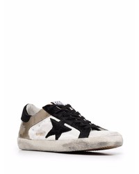 weiße Leder niedrige Sneakers mit Sternenmuster von Golden Goose