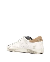 weiße Leder niedrige Sneakers mit Sternenmuster von Golden Goose