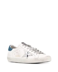 weiße Leder niedrige Sneakers mit Sternenmuster von Golden Goose