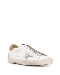 weiße Leder niedrige Sneakers mit Sternenmuster von Golden Goose