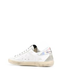 weiße Leder niedrige Sneakers mit Sternenmuster von Golden Goose