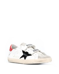 weiße Leder niedrige Sneakers mit Sternenmuster von Golden Goose