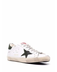 weiße Leder niedrige Sneakers mit Sternenmuster von Golden Goose